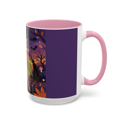 🎃🧙 The Witch Of Jack-O'-Lantern Hollow Colorful Mug – Whimsical Halloween Charm