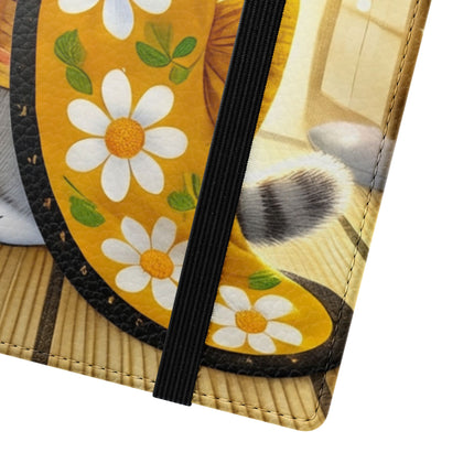 🐱🍵 Playful Kitten in the Tea Room Flip Case – Curious Charm & Cozy Whimsy