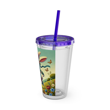 Rabbit Gladiator Sunsplash Tumbler with Straw, 16oz