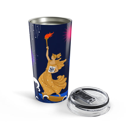 Liberty's Triumph 20oz Tumbler – Art Deco Glory & Triumphant Spirit