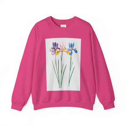 Blue Iris by Anselmus Boëtius de Boodt Heavy Blend™ Crewneck Sweatshirt