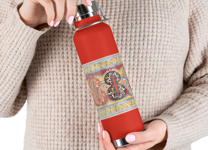 Reproduction of the Shield Frieze by Emile Gilliéron Copper Vacuum Insulated Bottle, 22oz