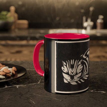 December (Cat Lying) by Anna Julia de Graag Colorful Mugs, 11oz