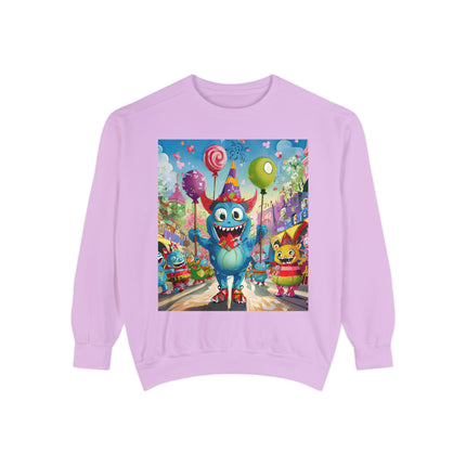 Monster Parade Madness Unisex Garment-Dyed Sweatshirt
