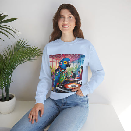 Parrot DJ Unisex Heavy Blend™ Crewneck Sweatshirt