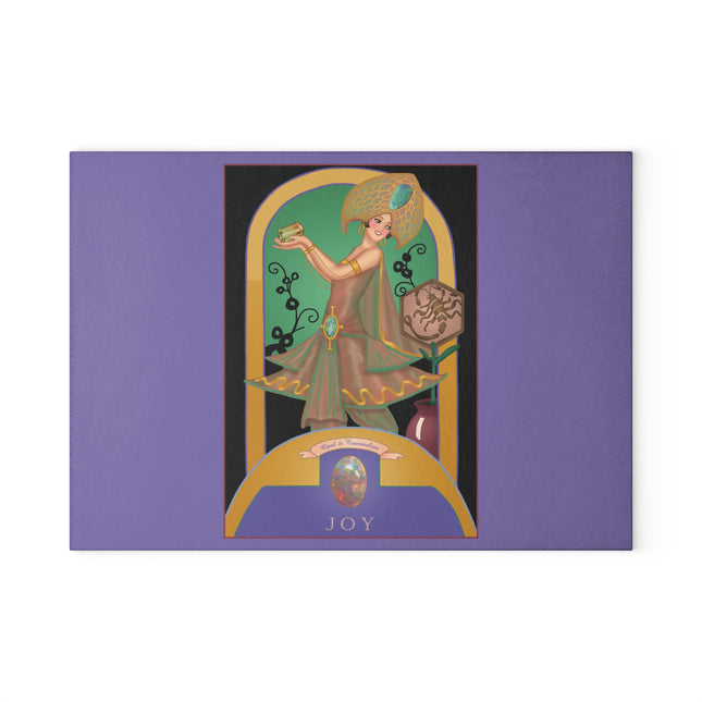 October & Opal, Tourmaline Zodiac Glass Cutting Board