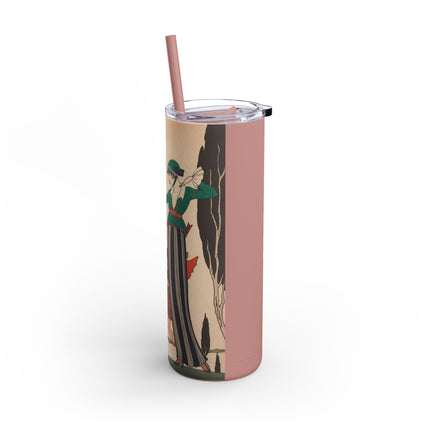 L'Arc Rouge by George Barbier Skinny Matte Tumbler, 20oz