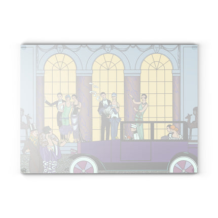 Au Revoir by George Barbier Glass Cutting Board