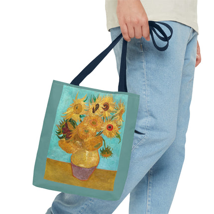 Vase with Twelve Sunflowers by Vincent Van Gogh Tote Bag (AOP)