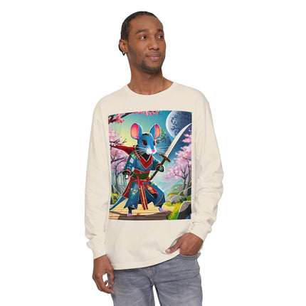 Cyber Samurai Rat Long Sleeve T-Shirt