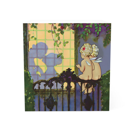 Whispers of Love: A Vintage Art Deco Fairytale Note Cube