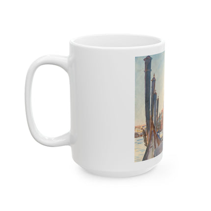 Gondola Moorings on the Grand Canal by John Singer Sargent Ceramic Mug (11oz, 15oz)