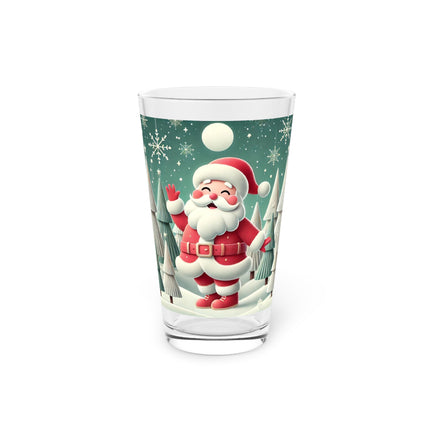Santa's Joyful Night Glass, 16oz