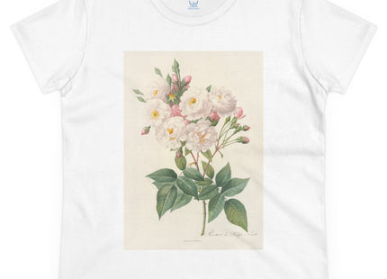 Rosa Noisettiana by Pierre Joseph Redouté Women's Midweight Cotton Tee