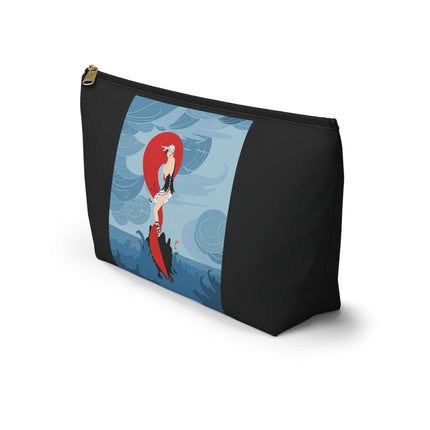 Siren of the Waves Cosmetic Bag – Dramatic Sea Power & Bold Elegance