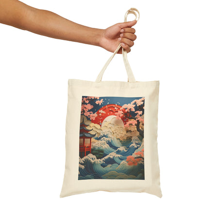 Twilight Serenity Cotton Canvas Tote Bag