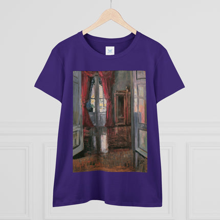 View into an Apartment by Egon Schiele Women's Midweight Cotton Tee