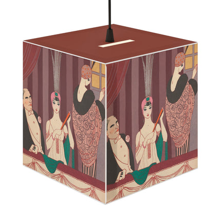 La Loge by George Barbier Light Cube Lamp