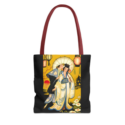 Golden Embrace Tote Bag (AOP)
