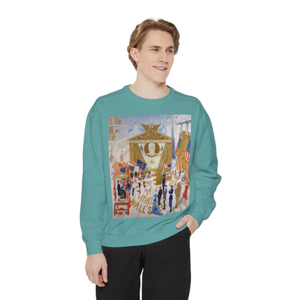 The Cathedrals of Wall Street Unisex Garment-Dyed Sweatshirt