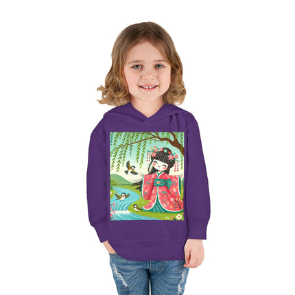 Sparrow Dance Geisha Fairy Toddler Pullover Fleece Hoodie