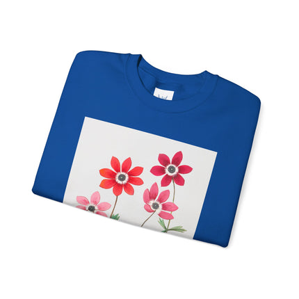 Anemoon, Anemone by Anselmus Boëtius de Boodt Heavy Blend™ Crewneck Sweatshirt