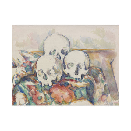 The Three Skulls by Paul Cézanne Matte Canvas, Stretched, 0.75"