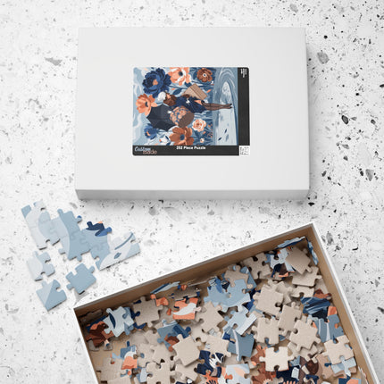 ☂️🌺 The Lady Of The Traveling Garden Puzzle – Art Deco Floral Adventure