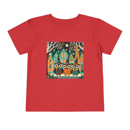 Night of the Trick-or-Treating Owlets Toddler Short Sleeve Tee