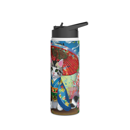 Kimono Kitties Stainless Steel Water Bottle