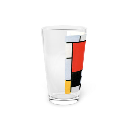 Composition with Red, Yellow, Blue, and Black by Piet Mondrian Glass, 16oz