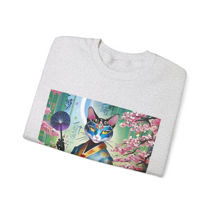 Cyberpunk Geisha Unisex Heavy Blend™ Crewneck Sweatshirt