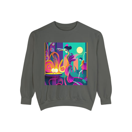 Dance of the Skeleton Ballerinas Unisex Garment-Dyed Sweatshirt