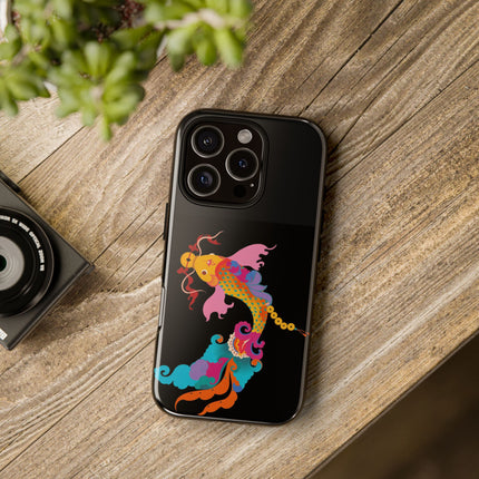 Golden Koi Phone Case – Lucky Swim & Vibrant Fortune