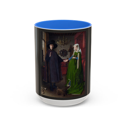 Arnolfini Portrait by Jan Van Eyck Colorful Mugs (11oz, 15oz)
