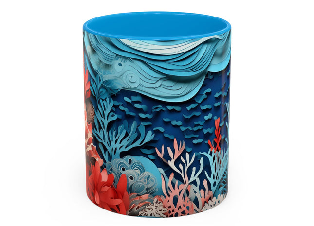 Enchanting Underwater Scene Colorful Mugs (11oz, 15oz)