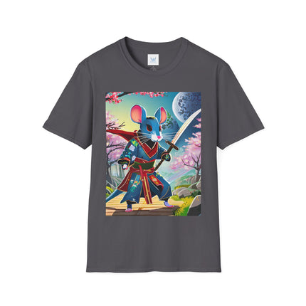 Cyber Samurai Rat Softstyle T-Shirt
