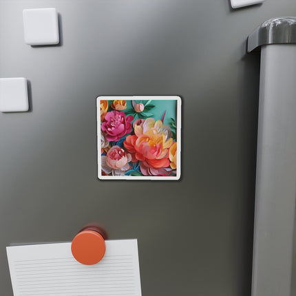 Peonies in Full Bloom Die-Cut Magnets (5 Sizes)