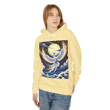 Majestic White Crane Hoodie