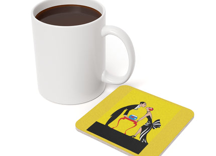 A Moment of Elegance Cork Back Coaster