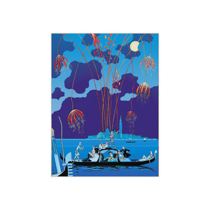Fireworks in Venice by George Barbier Ceramic Tile