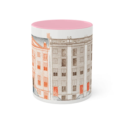 Amsterdam Canal Houses by Johan Teyler Colorful Mugs, 11oz