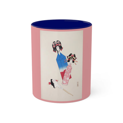Illustrations of Japanese Toys Pl.001 by Kawasaki Kyosen Colorful Mugs, 11oz