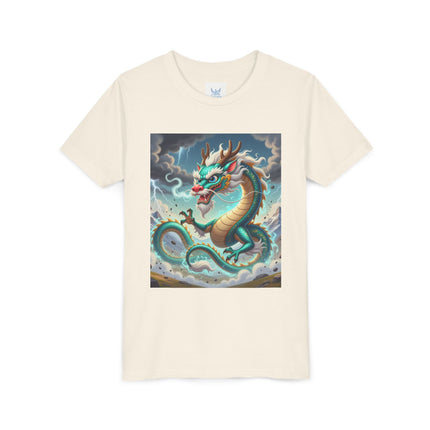 Tibetan Dragon in Battle Youth Short Sleeve Tee