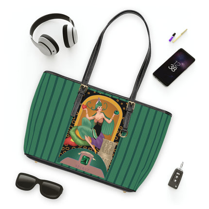 May & Emerald (from the Gem Series) by Sofia Chiostri PU Leather Shoulder Bag
