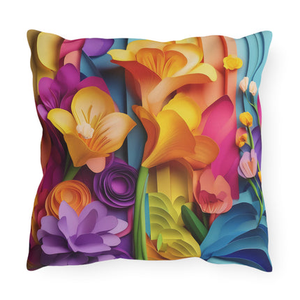 The Graceful Freesia Outdoor Pillows