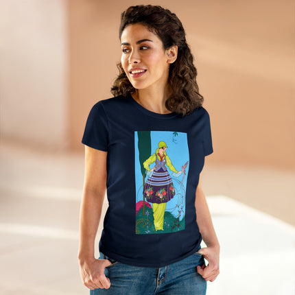 Exquisite Elegance by Umberto Brunelleschi Women's Midweight Cotton Tee