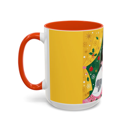 💌🎄 The Christmas Letter Of Holly House Colorful Mug – Whimsical Art Deco Holiday Charm