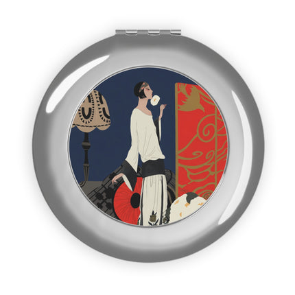 Art Deco Flapper Compact Mirror – Elegant Glamour & Timeless Style