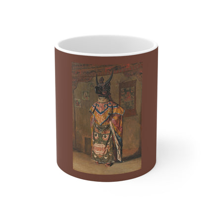 A Buddhist Lama at a Feast at Pemionchi Monastery by Vasily Vereshchagin Ceramic Mug 11oz
